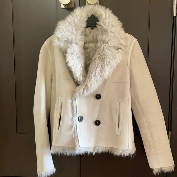 Yves Salomon Jackets & Blazers - NWT Yves Saloman leather and shearling reversible jacket.